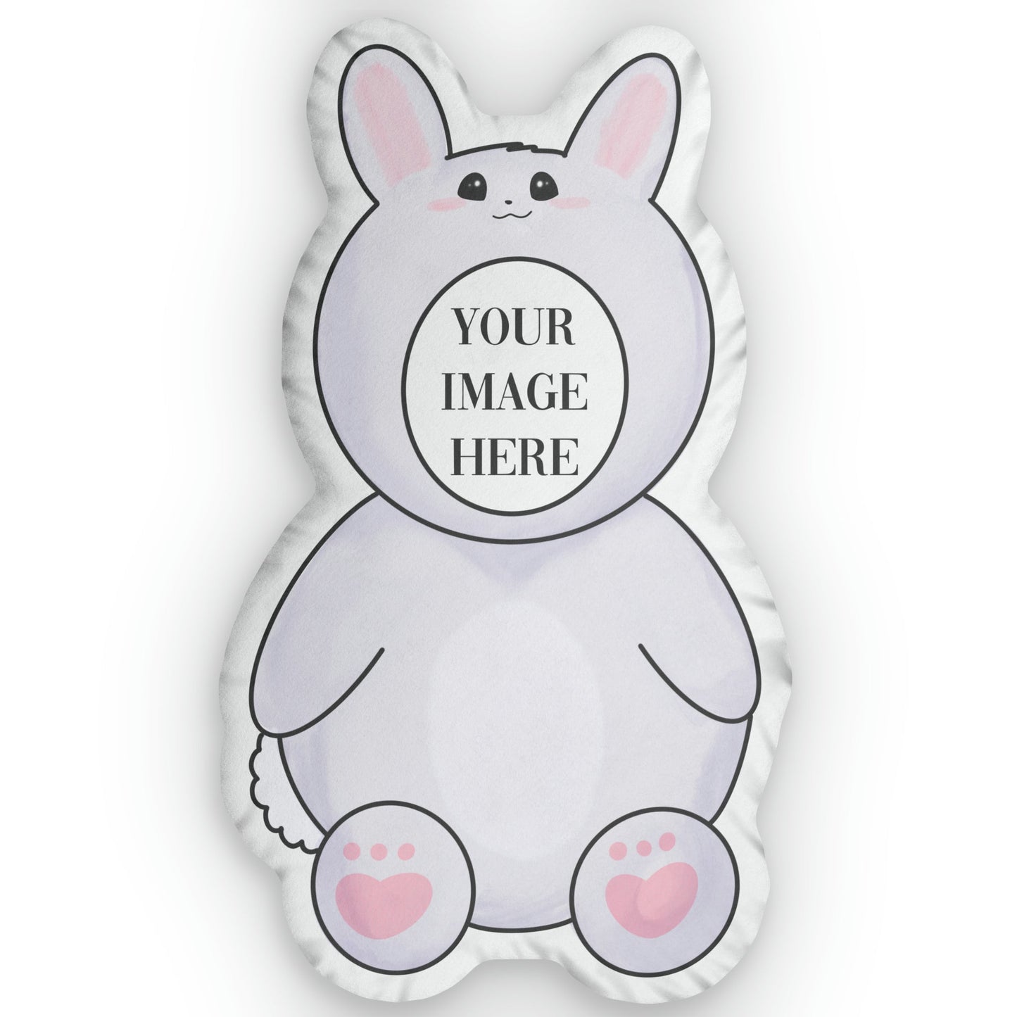 BTS BUNNY ONESIE SHAPED PILLOW - CUSTOMIZE FACE - thekpopfeminist