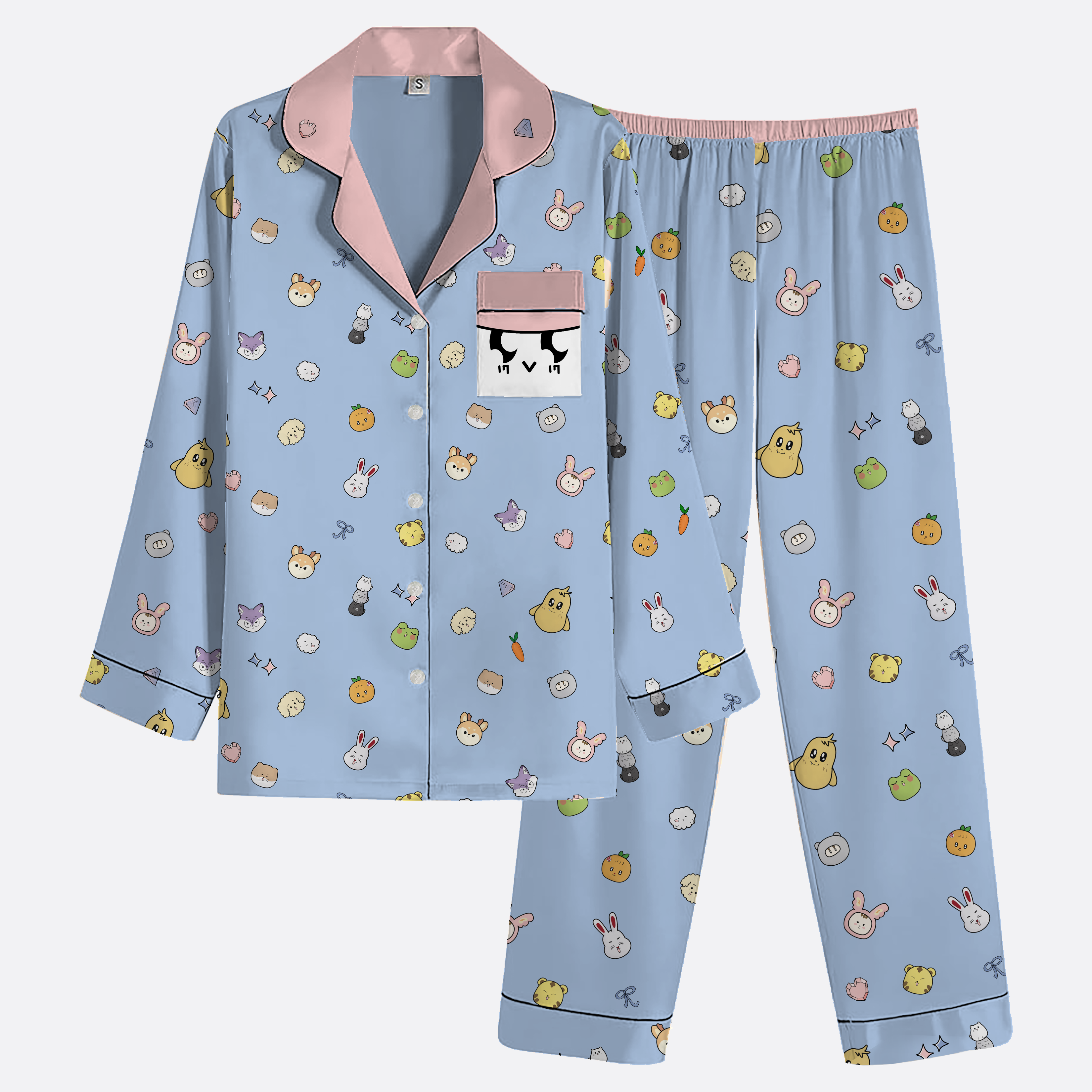SVT MINITEEN SATIN PAJAMAS SET SVT MINITEEN SATIN PAJAMAS SET