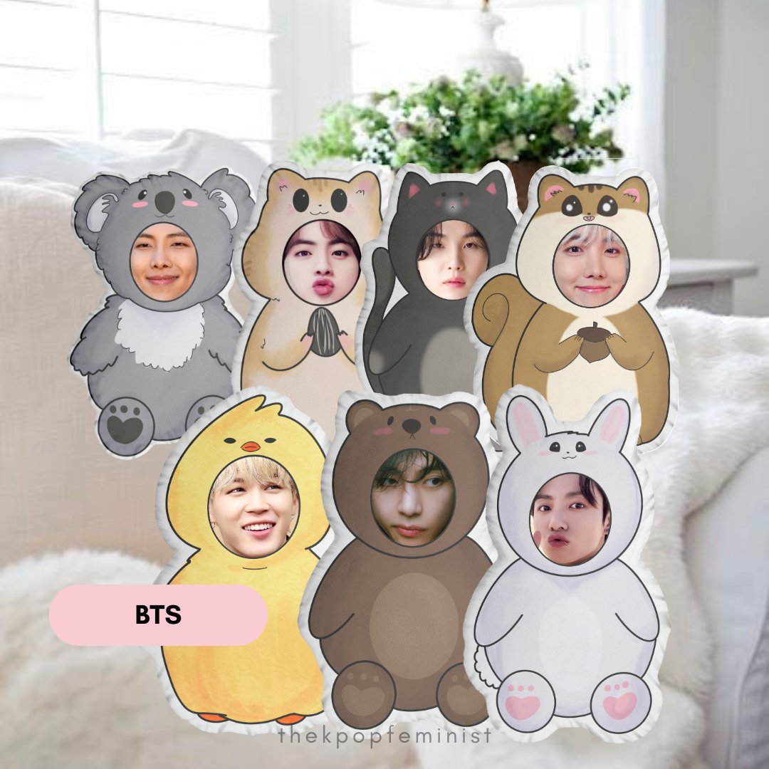 BABY ANIMAL ONESIE PILLOWS - CUSTOM FACE - thekpopfeminist