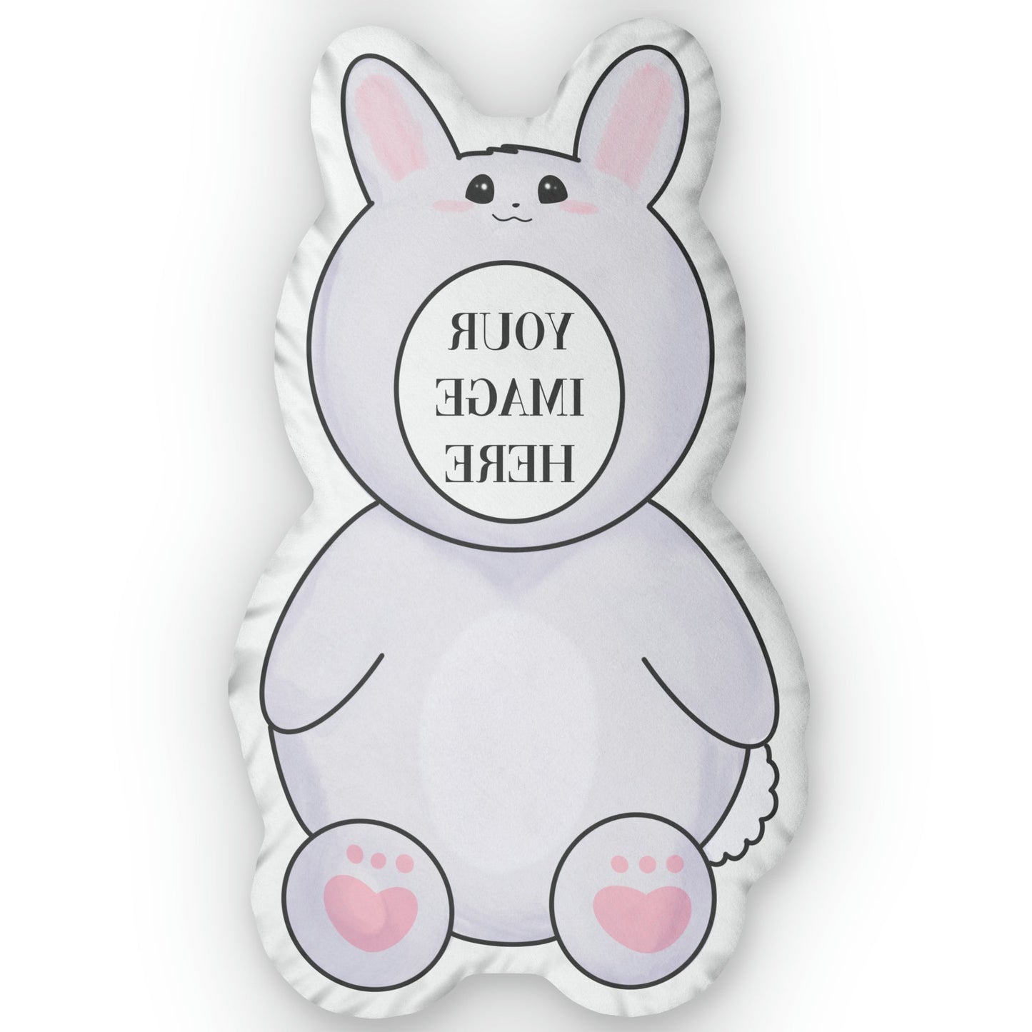 BTS BUNNY ONESIE SHAPED PILLOW - CUSTOMIZE FACE - thekpopfeminist