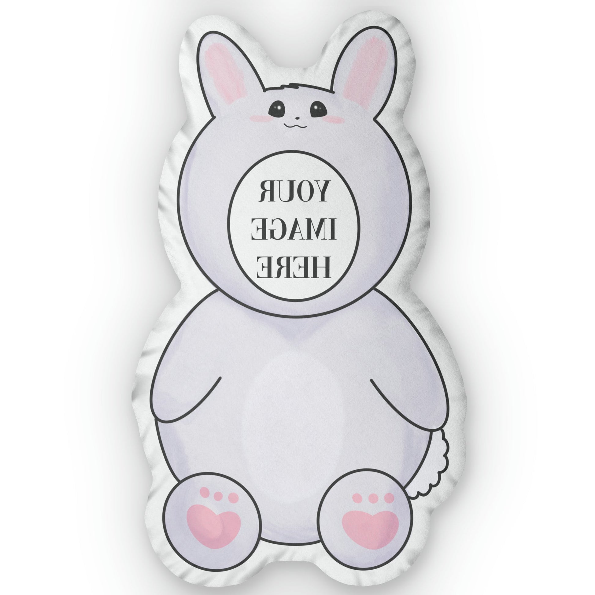 BTS BUNNY ONESIE SHAPED PILLOW - CUSTOMIZE FACE - thekpopfeminist
