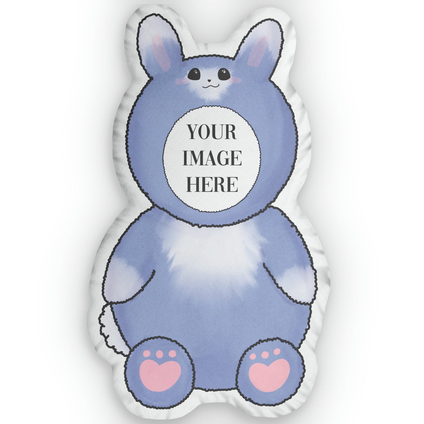 TXT BUNNY ONESIE SHAPED PILLOW - CUSTOMIZE FACE - thekpopfeminist