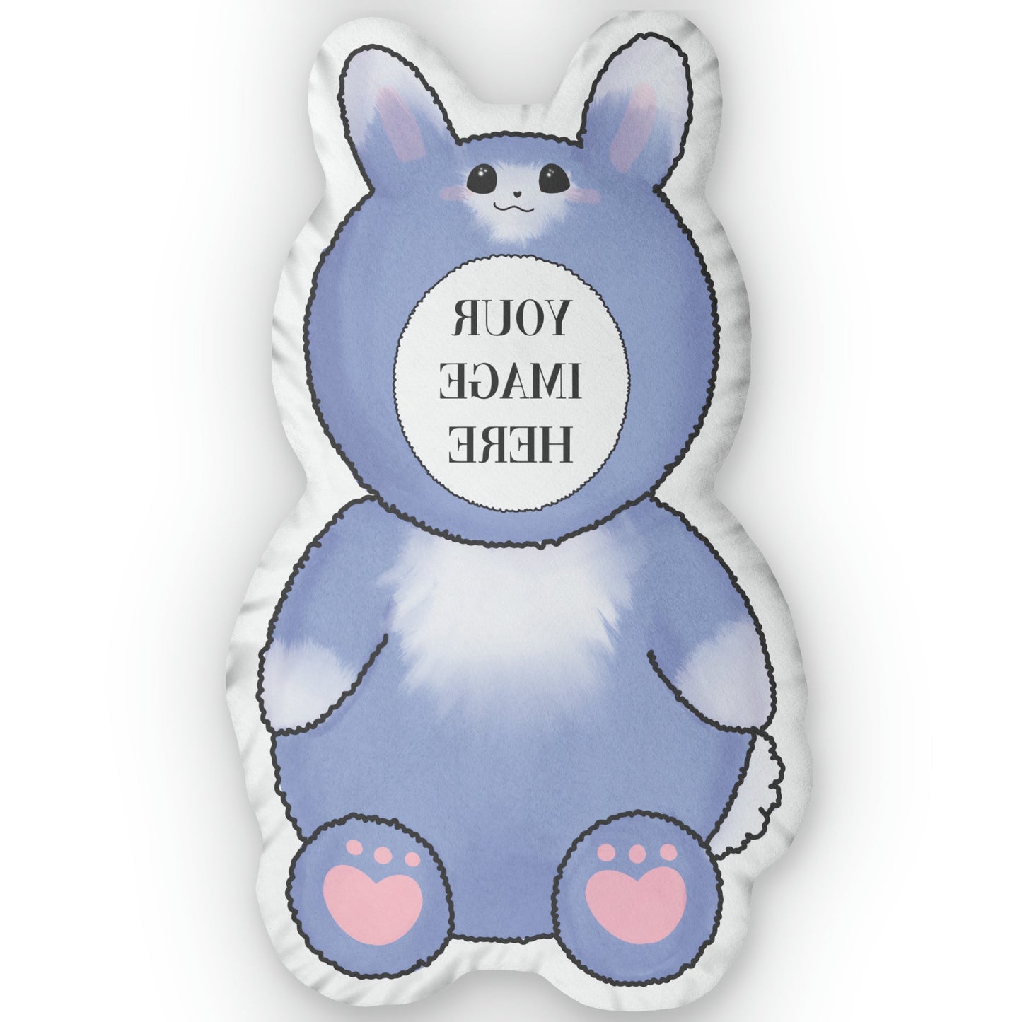 TXT BUNNY ONESIE SHAPED PILLOW - CUSTOMIZE FACE - thekpopfeminist