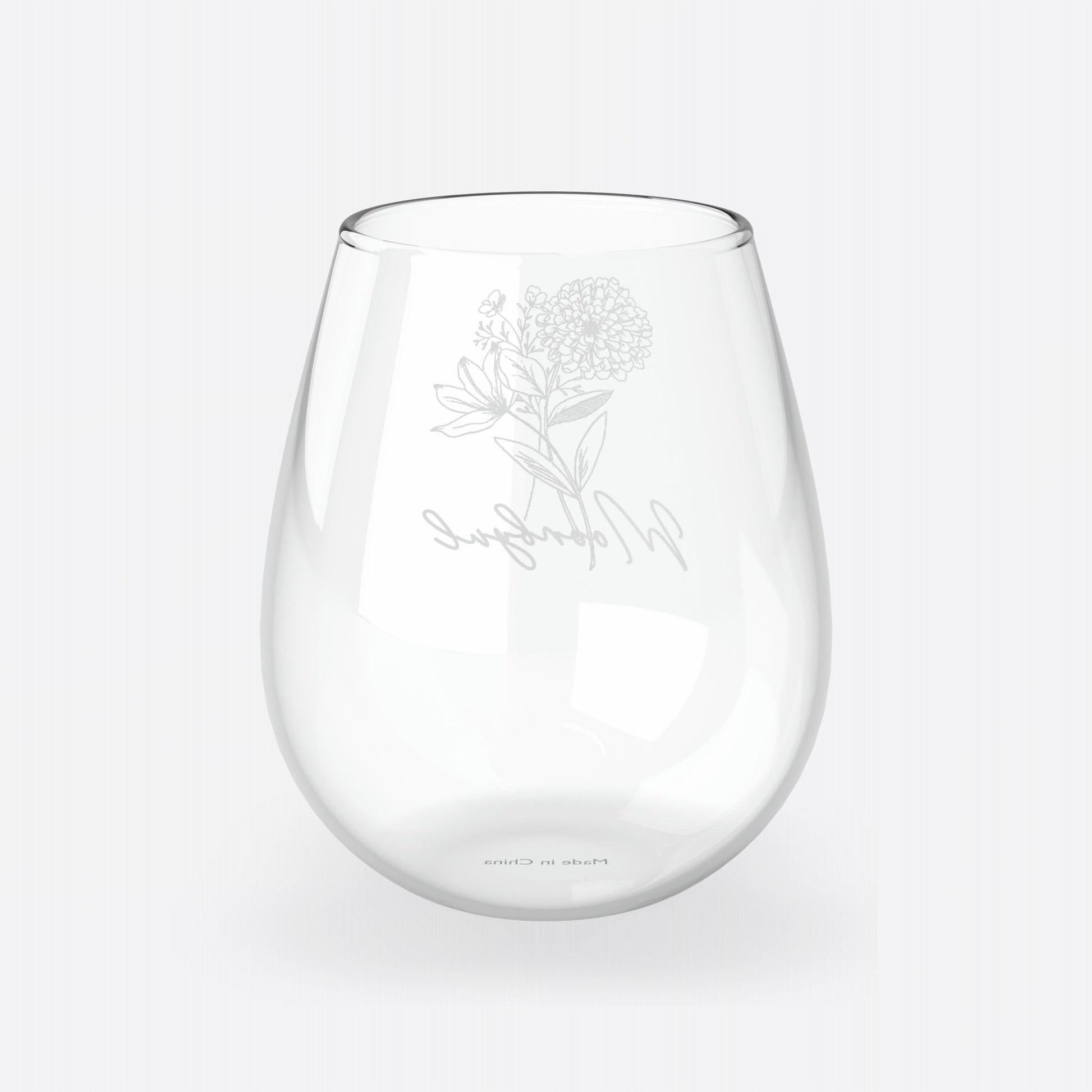 MOONBYUL FLORAL GLASS, 11.75oz - thekpopfeminist