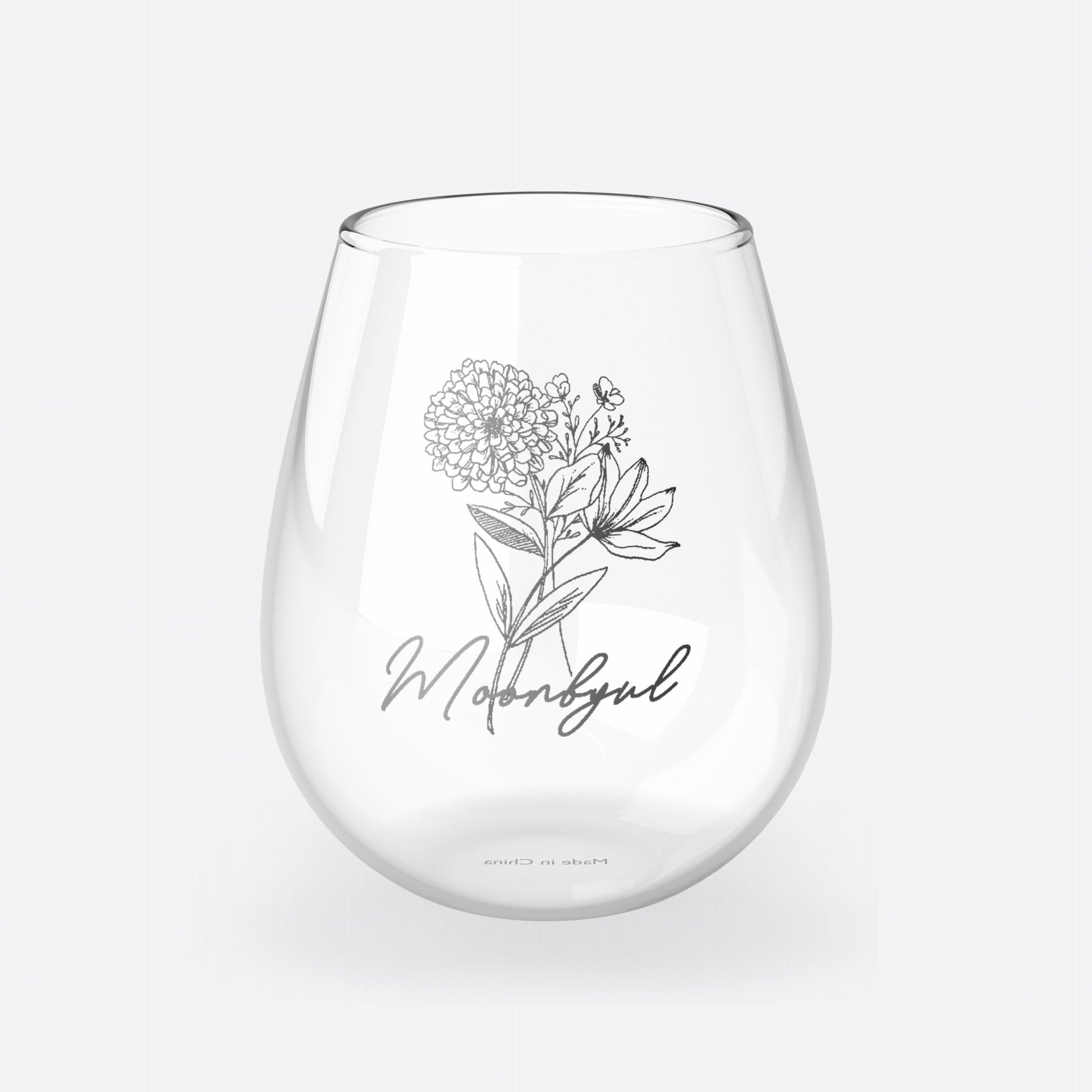 MOONBYUL FLORAL GLASS, 11.75oz - thekpopfeminist